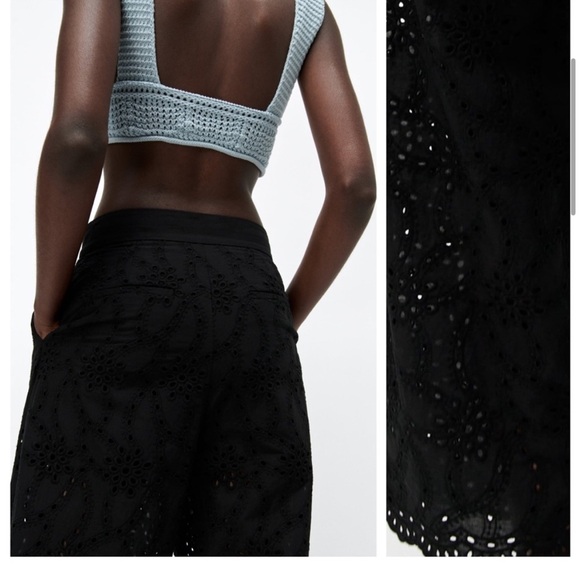 Zara pants with openwork embroidery - Picture 6 of 15